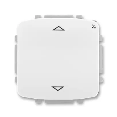 spínač žaluziový s krátkocestným ovladačem, s RF přijímačem, 868 MHz, bílá, design TANGO